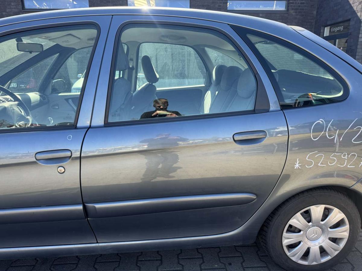Citroen Xsara Picasso original T&uuml;r hinten links EZW Eisengrau Rohbau Bj.2007